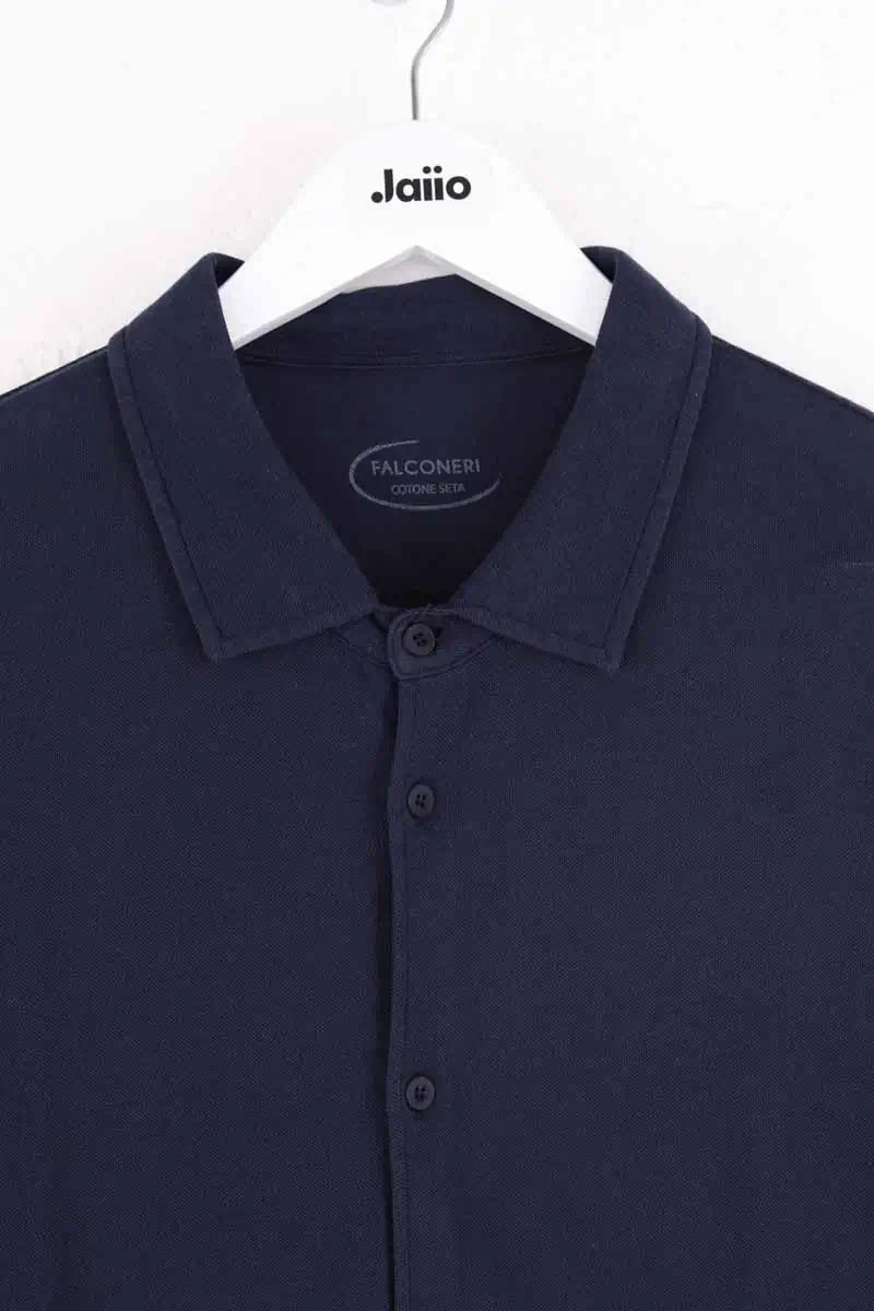 Polo Falconeri Marine en Coton