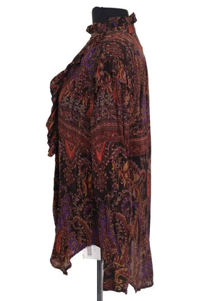 Blouse Laurence Bras Marron en Viscose