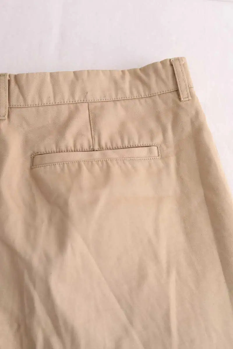 Pantalon droit American Vintage Beige en Synthétique