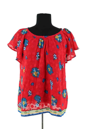 Blouse Ba&Sh Rouge en Synthétique, taille XS - Seconde Main