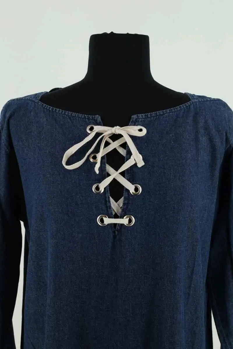 Robe Leon & Harper Bleu en Coton