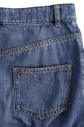 Jupe Ba&Sh Bleu en Coton
