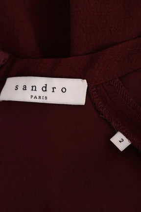 Robe Sandro Bordeaux en Synthétique