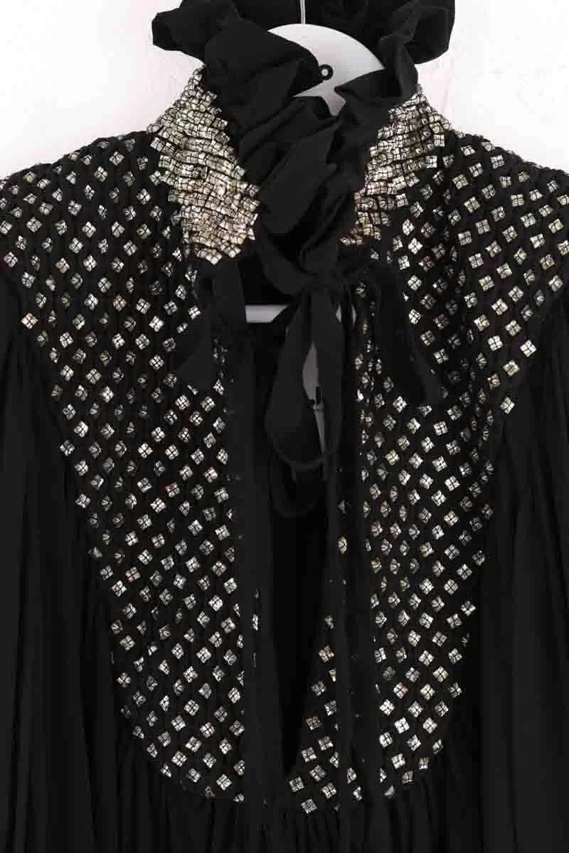 Blouse Saint Laurent Noir en Soie