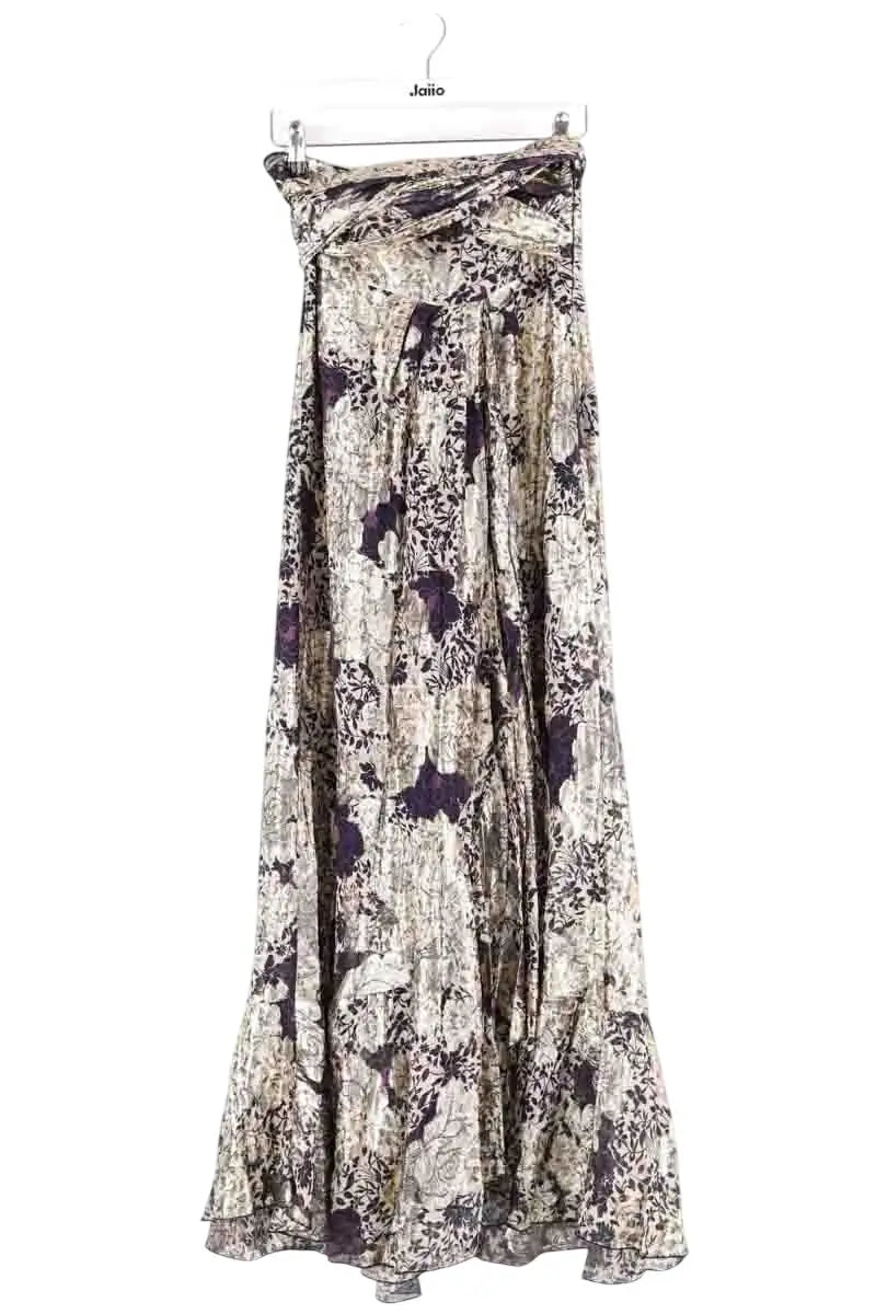 Jupe Oud Soho Doré en Viscose, taille XS - Seconde Main
