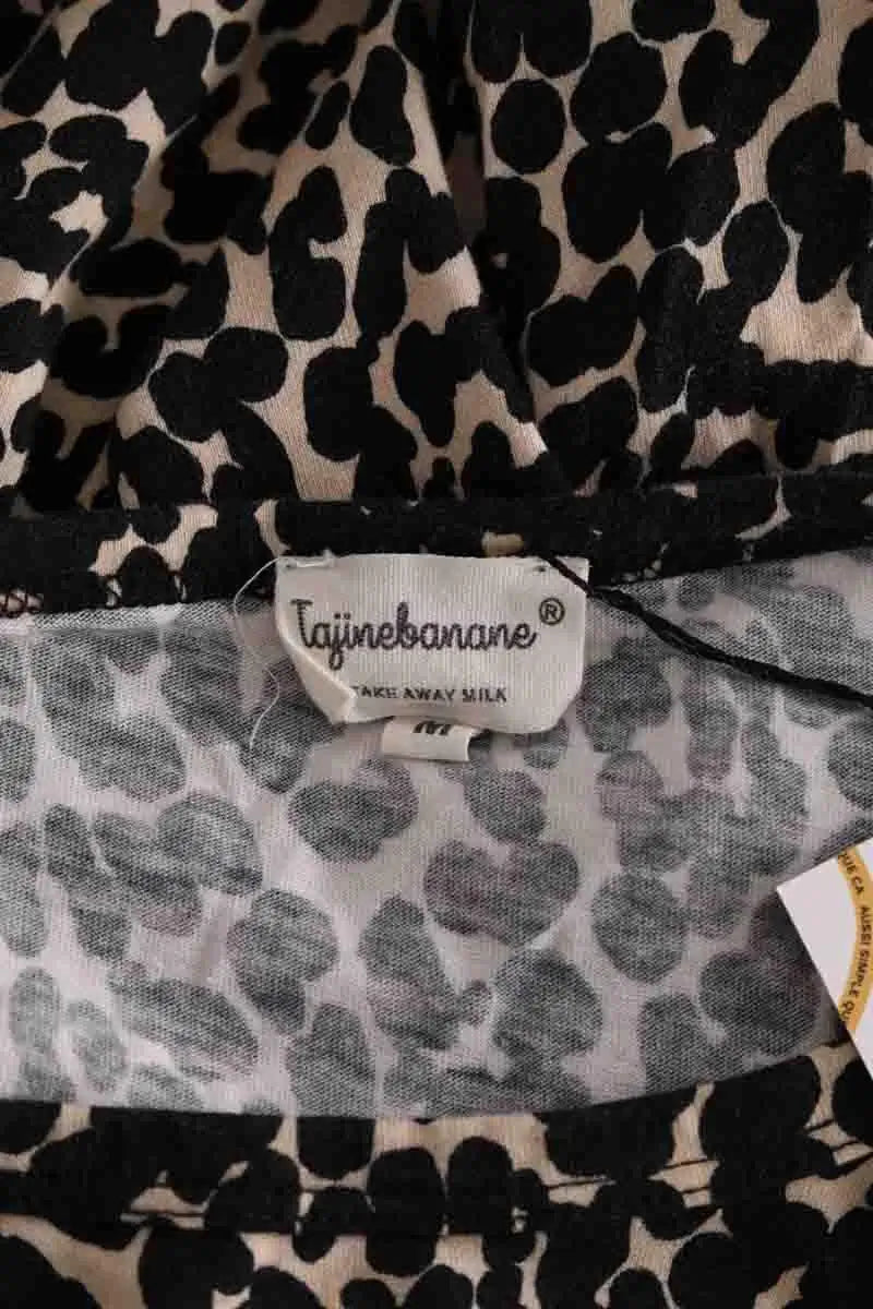 T-shirt Tajinebanane Noir en Coton