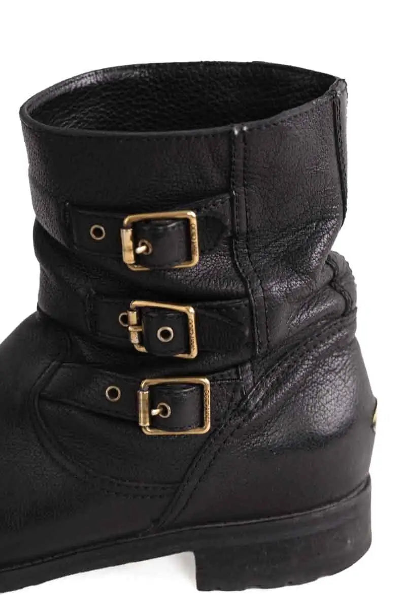 Boots à boucles Jimmy Choo Noir en Cuir