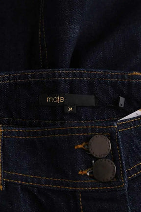Mini jupe Maje Bleu en Coton