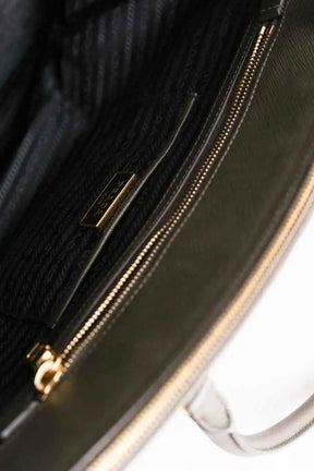 Cabas Prada Galleria Kaki en Cuir