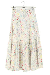 Jupe Maje Blanc en Coton, taille S - Seconde Main