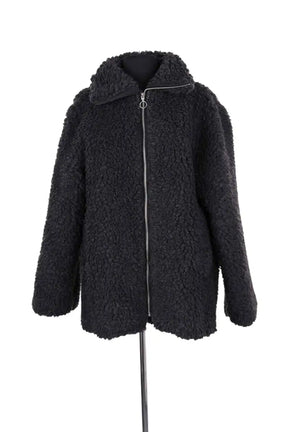 Manteau Arket Anthracite en Laine, taille S - Seconde Main