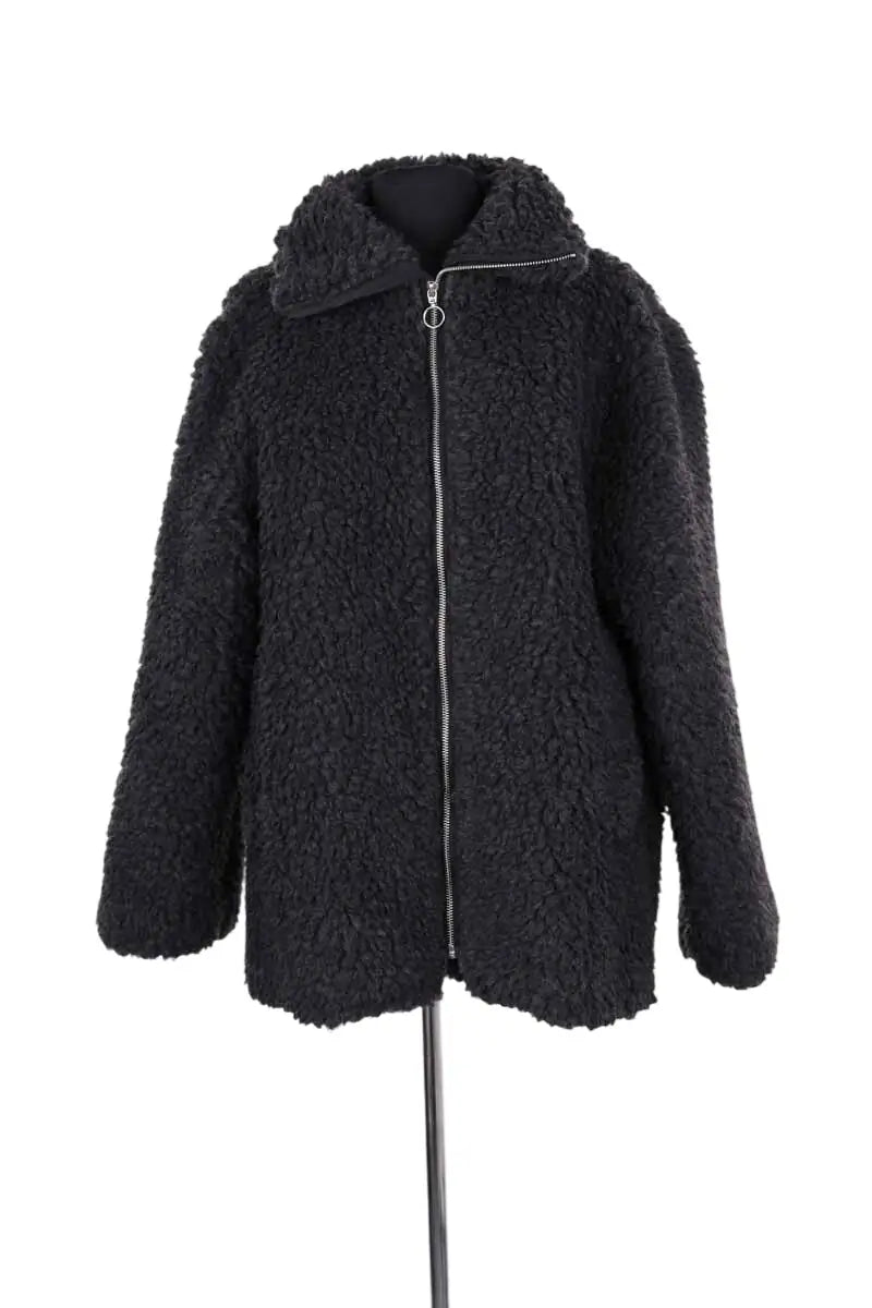 Manteau Arket Anthracite en Laine, taille S - Seconde Main