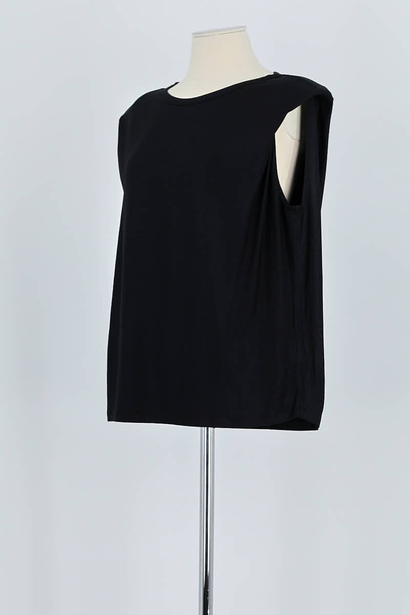 Top sans manche Majestic Filatures  Noir