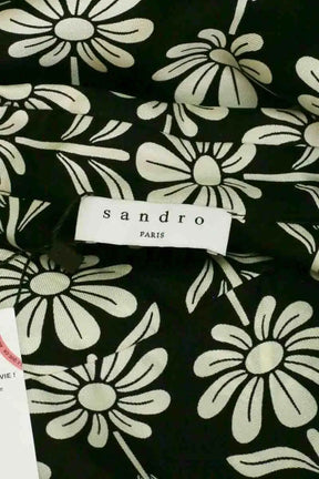 Blouse Sandro Noir en Soie