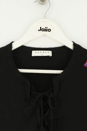 T-shirt Sandro Noir en Soie