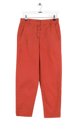 Pantalon droit Chloé Stora Orange en Coton, taille XS - Seconde Main