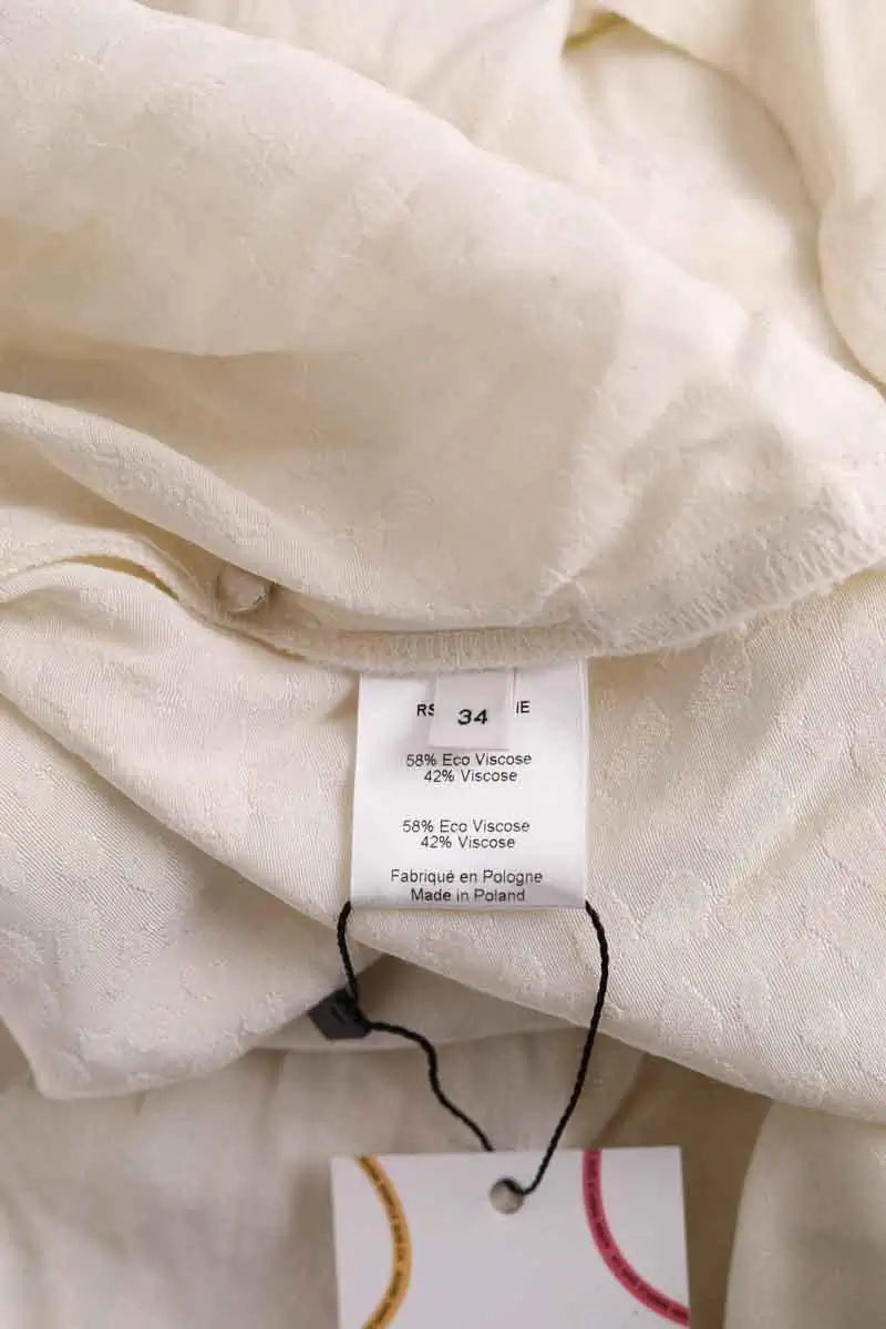 Robe Roseanna Blanc en Viscose