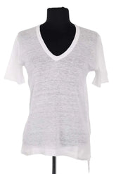 T-shirt Zadig & Voltaire Blanc en Lin, taille XS - Seconde Main