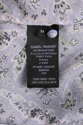 Blouse Isabel Marant Bleu en Soie