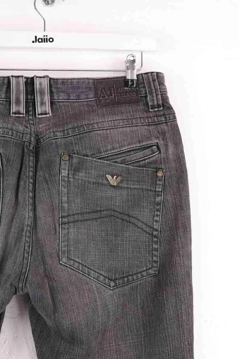 Jean droit Armani Jeans Gris en Coton