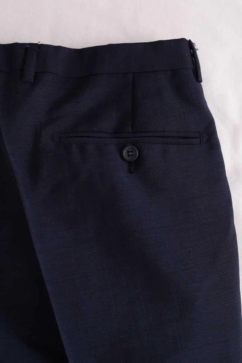 Pantalon droit Dunhill Bleu en Viscose