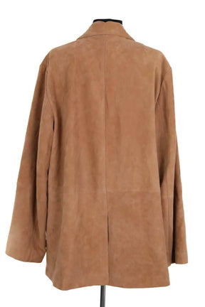 Manteau Marina Rinaldi Camel en Cuir