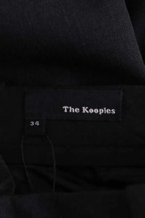 Pantalon droit The Kooples Noir en Laine