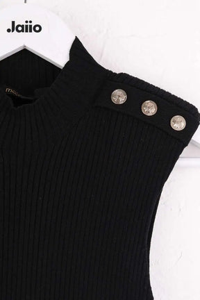 Robe Maje Noir en Synthétique