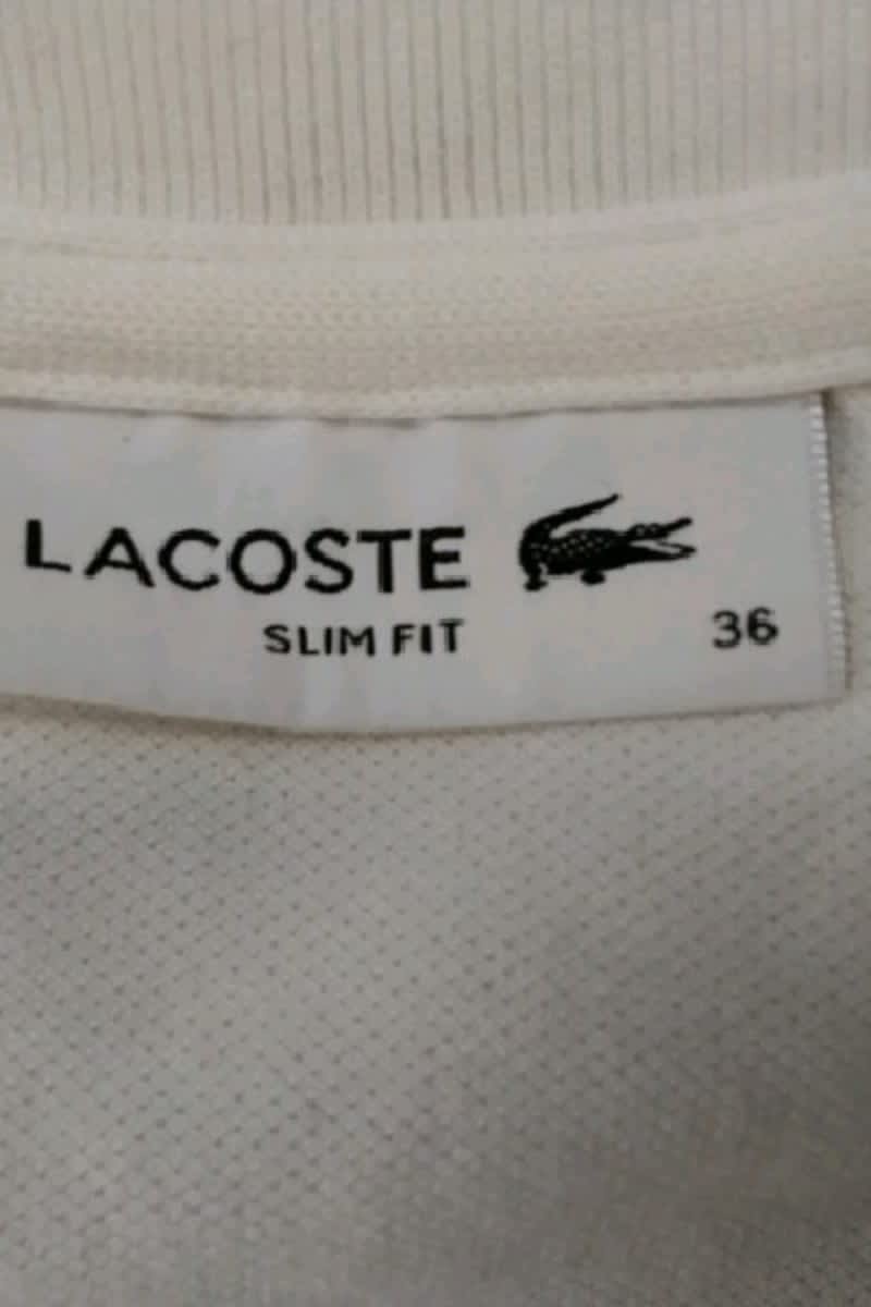 Polo Lacoste  Blanc