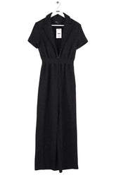 Combinaison Maje Noir en Synthétique, taille S - Seconde Main