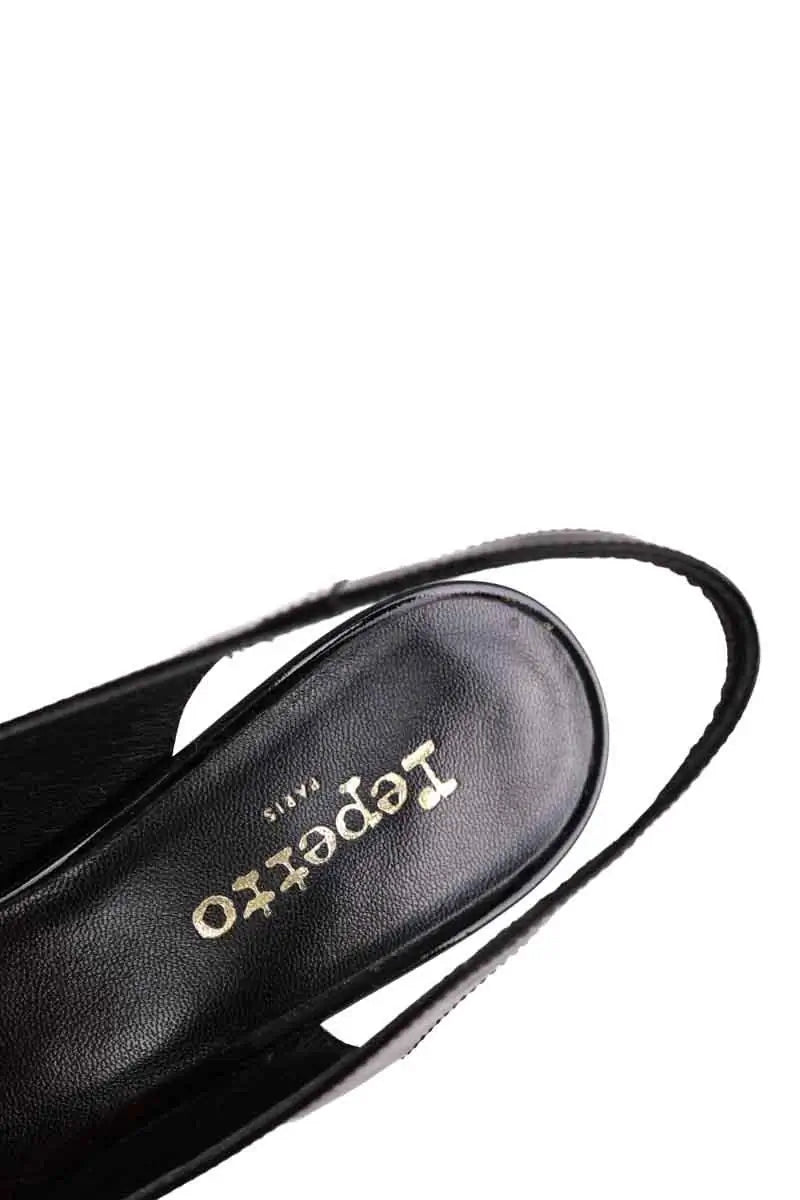 Talons Repetto Noir en Cuir