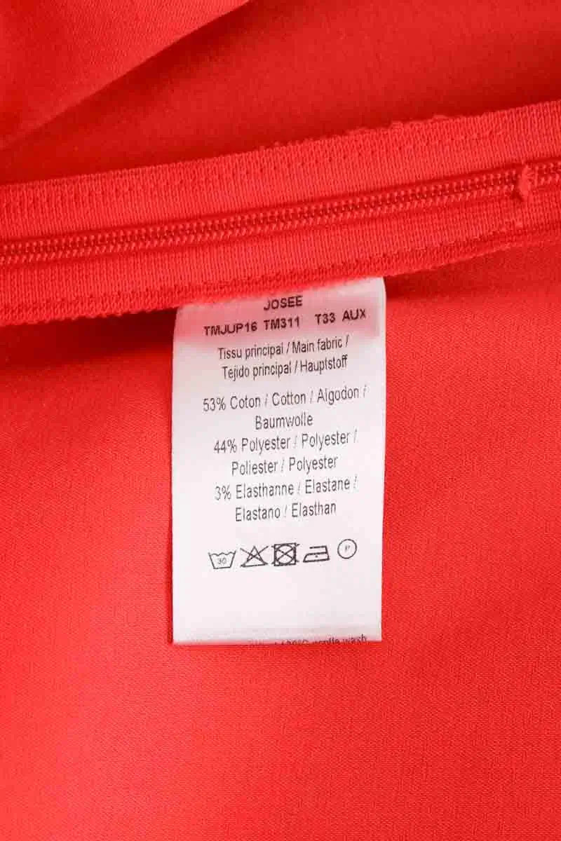 Jupe Tara Jarmon Rouge en Coton