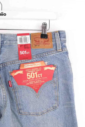 Jean droit Levi's 501 Bleu en Coton