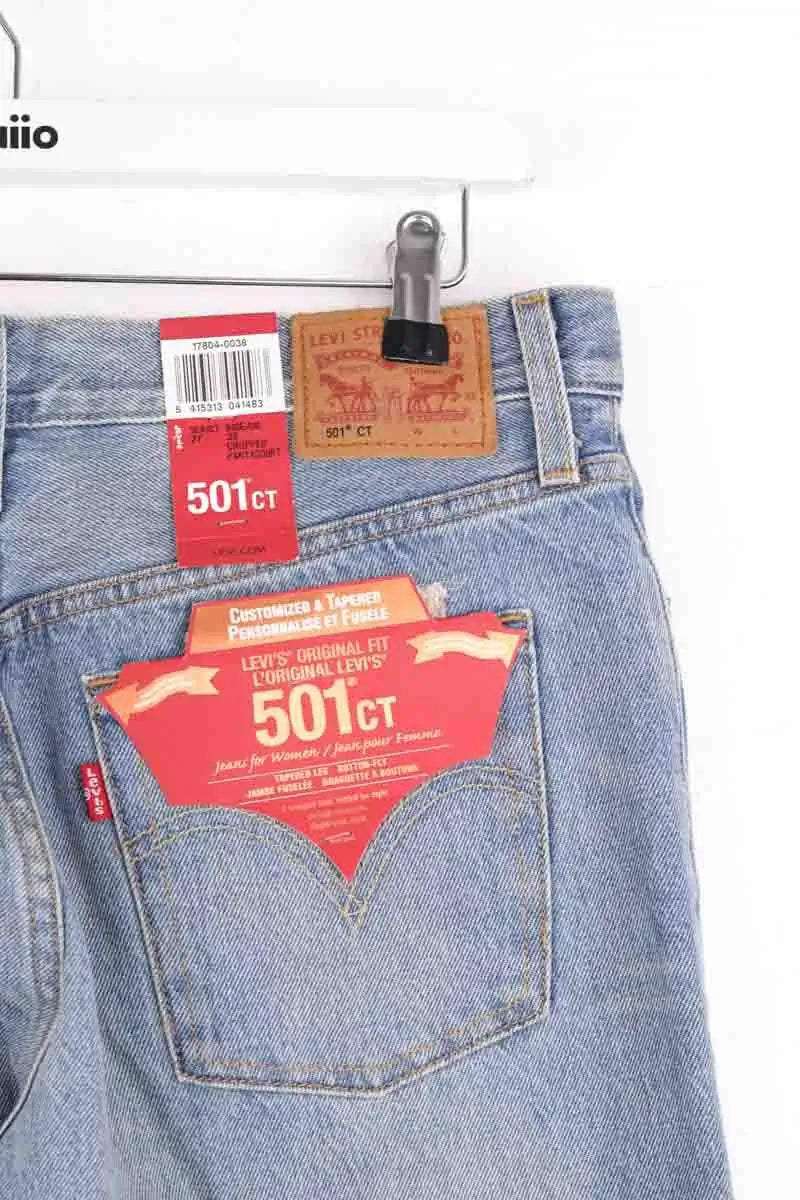 Jean droit Levi's 501 Bleu en Coton