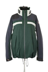 Manteau Moncler Vert en Synthétique, taille XL - Seconde Main