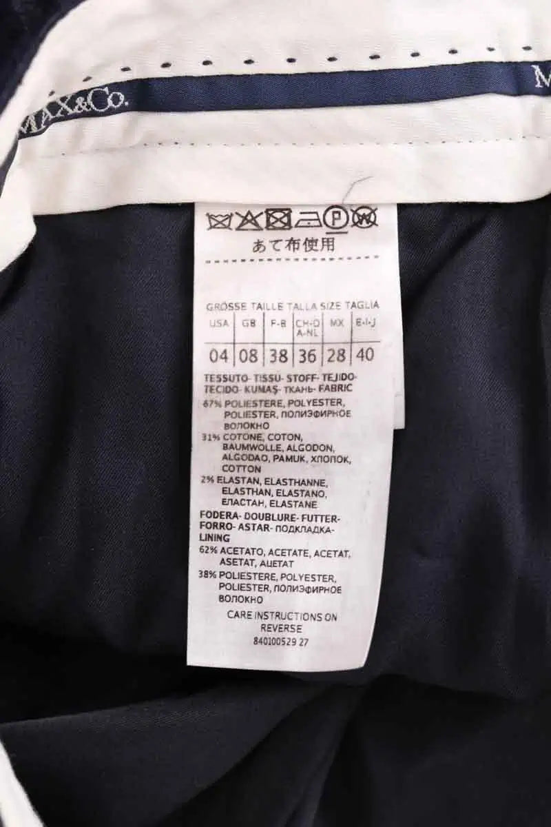 Pantalon Max & Co Marine en Synthétique