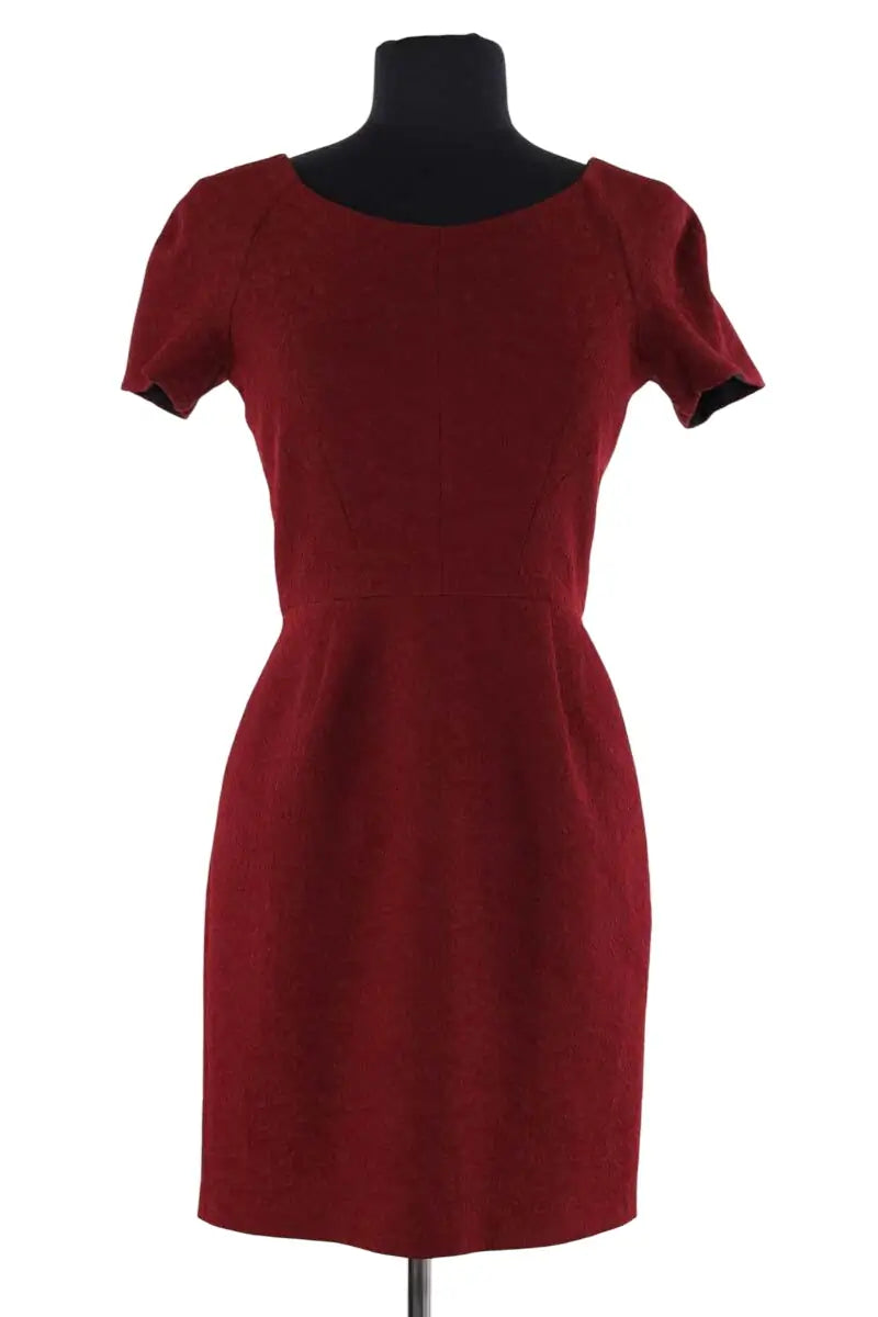 Robe The Kooples Bordeaux en Synthétique, taille XS - Seconde Main