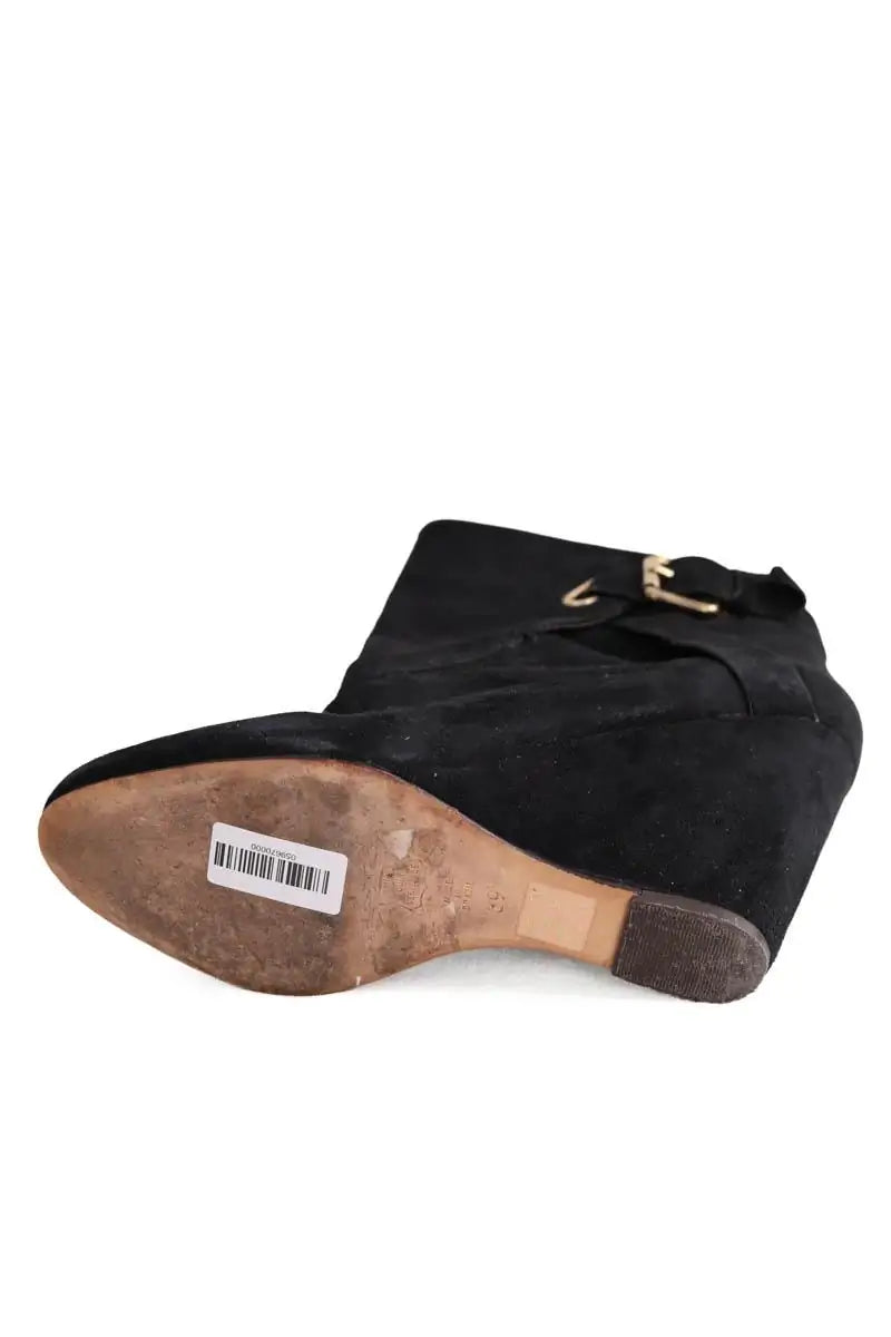 Boots Tila March Noir en Daim