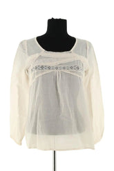 Blouse Vanessa Bruno Beige en Coton, taille M - Seconde Main