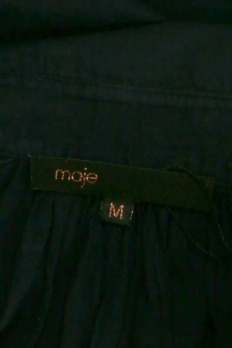 Blouse Maje Marine en Coton