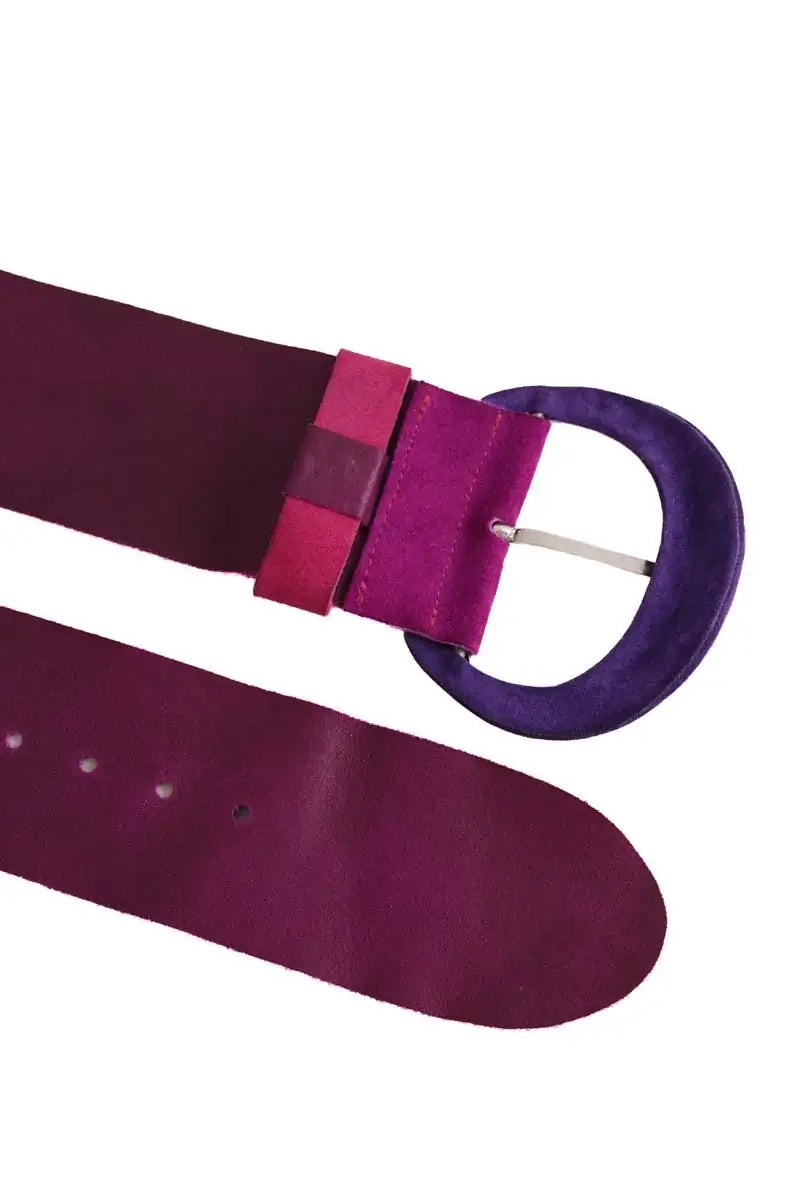 Ceinture en cuir Tara Jarmon Violet en Cuir