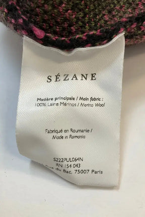 Pull Sézane Noir en Laine