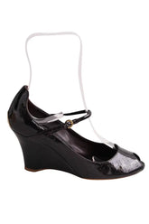 Talons Louis Vuitton Noir en Cuir verni, taille 36 - Seconde Main