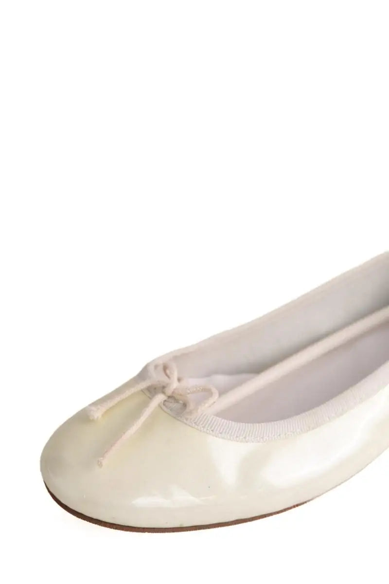 Ballerines Repetto Ecru en Cuir verni