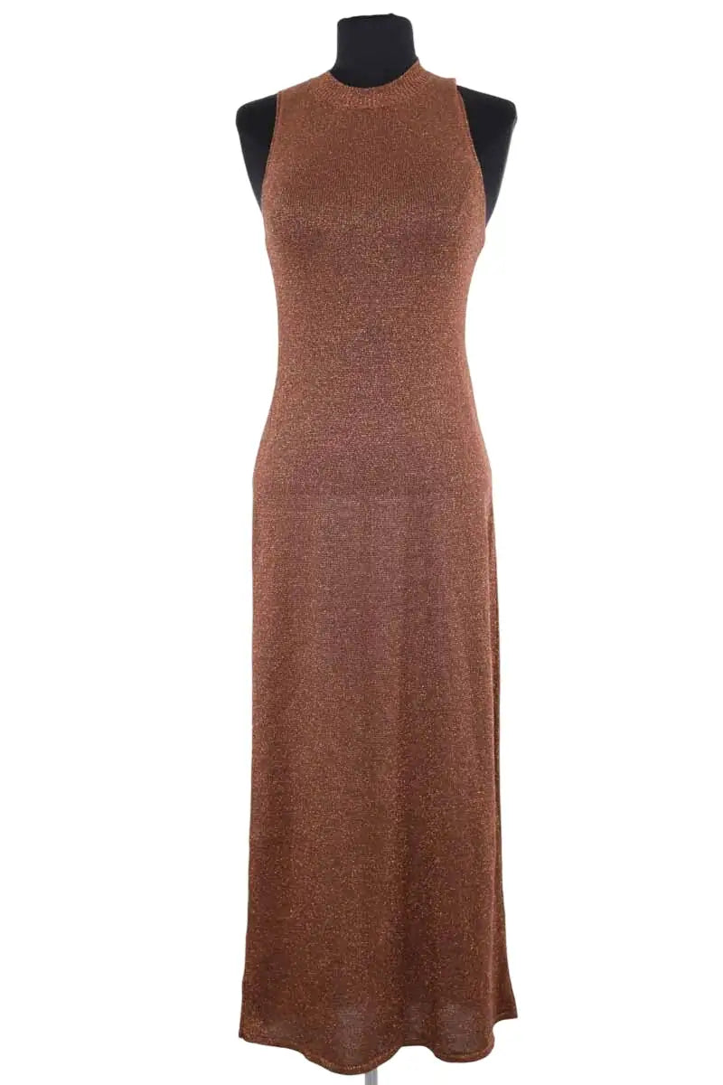 Robe Sézane Marron en Viscose, taille S - Seconde Main