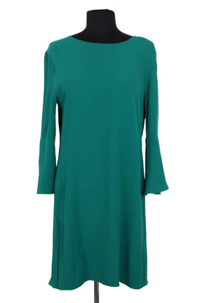 Robe Sandro Vert en Viscose, taille M - Seconde Main