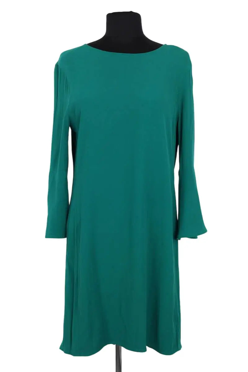 Robe Sandro Vert en Viscose, taille M - Seconde Main