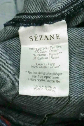 Jean slim Sézane Bleu en Coton