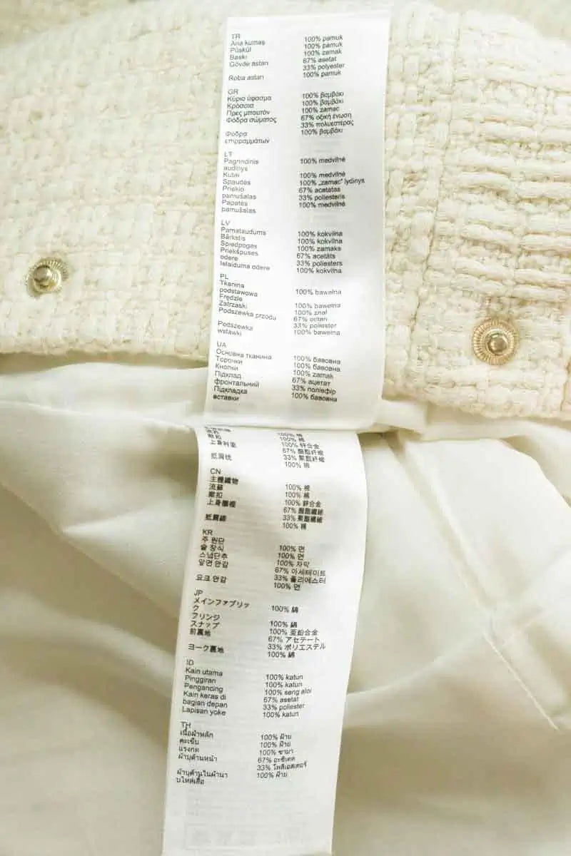 Manteau Maje Ecru en Coton