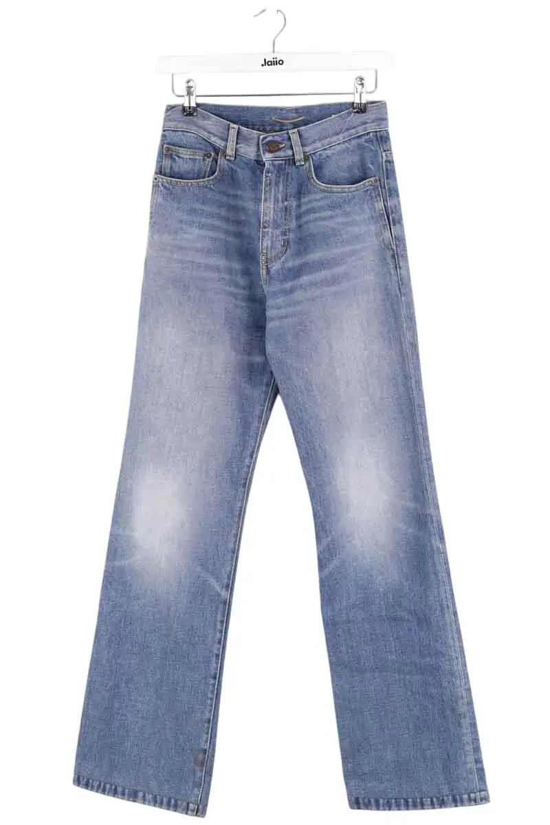 Jean large Saint Laurent Bleu en Coton, taille M - Seconde Main